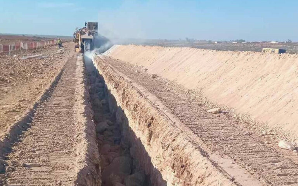 تقدم أشغال قنوات الربط المائي بين محطة التحلية بالجرف الأصفر ومجمع الفوسفاط بخريبكة