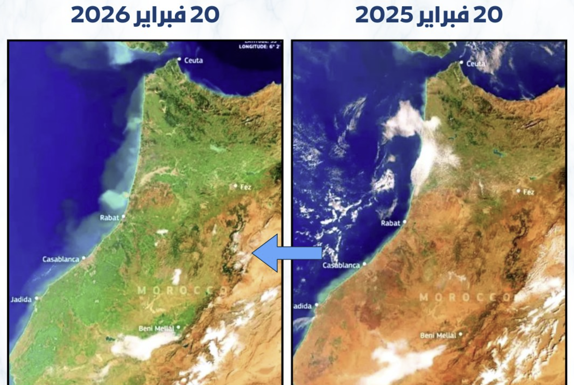 من الجفاف إلى الاخضرار.. تحول بيئي لافت في المغرب خلال عام واحد