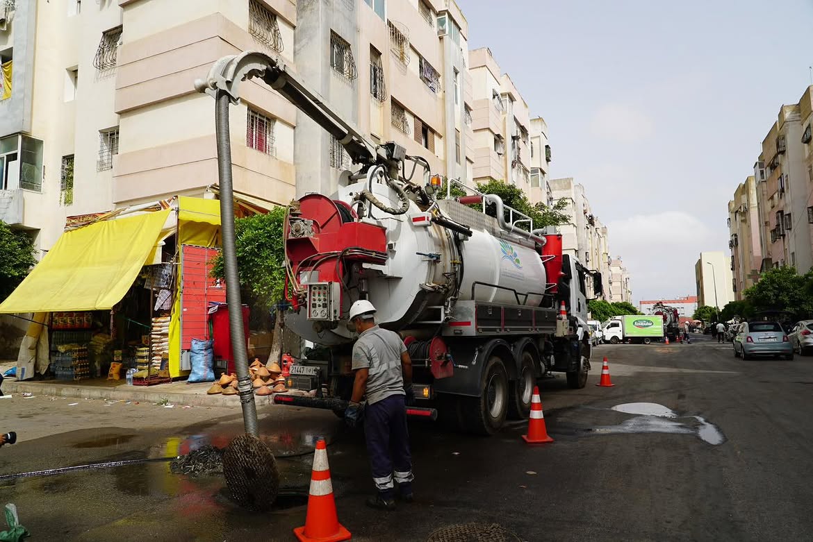 مواصلة أشغال برنامج لتعزيز جاهزية شبكات تصريف مياه الأمطار بجهة الدار البيضاء – سطات