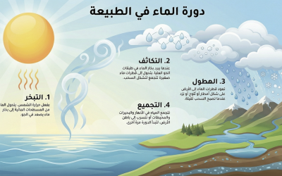 من التبخر إلى التساقطات.. كيف تُجدّد الطبيعة مواردها المائية في أربع مراحل متكاملة؟