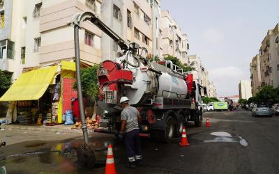 مواصلة أشغال برنامج لتعزيز جاهزية شبكات تصريف مياه الأمطار بجهة الدار البيضاء – سطات